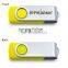 2020 Hot Sale bulk 8gb Swivel USB Flash Drive 8G 16G 32G oem logo promotional swivel usb memory sticker