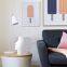 Nordic Black White People Face Abstract Matte Ceramic Vase For Living Room Decor