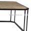 OAK Iron Interdiction Jointing Dining Table,Antique Solid Wood Dining Table,Splice Oak Dining Table