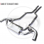 Stainless steel material Exhaust Pipe Manifold Downpipe is Suitable for AMG GT GTC GTS GT50 Auto Modification Electronic Valve whatsapp008613189999301