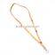 Cheap pu brown key holders strap hang around neck custom leather key chain