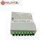 MT-1021 Wall mount type fully loaded 4 8 core Indoor metal fiber optical LC adaptor pigtail FTTH distribution box