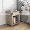 Farmhouse Nightstand with Drawer Rustic Wood Night Stand for Bedroom Bedside Table 16 x 19 x 24 inches