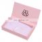 Empty custom cardboard printed pink false mink eyelash packaging box