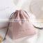 PandaSew 10x8cm Eco-Friendly Custom Logo Microfiber Fabric Jewelry Pouch Packaging Drawstring Bag
