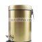 Colorful thin lid stainless steel pedal bin 5L kitchen pedal bin with soft close