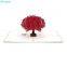 Red Sakura Tree 3D Folding Card Beautiful Valentine’s Day 3D Pop Up Card for My Wife