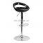 2021 modern design hotel counter stool adjustable height leather metal pub dining kitchen swivel high stools bar chair