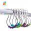 Roller shower metal curtain hooks
