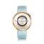 REBIRTH RE031 Fashionable Analog Quartz Simple Style Crystal Leather Women Hand Watch