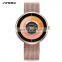 SINOBI 9703 Fashion Creative Mesh Strap Quartz Analog Business Men Wristwatches Luxury Watch