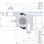 Light I.750.20.00.C swing circle bearing with flange
