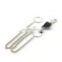 Fashion High Quality Custom Metal Jean Key Chain Roll For Men Women