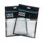 custom printed underwear packaging pouch clear plastic zip lock clothes bag with window