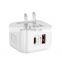 High Quality UK Standard PD 20W charger dual port Type-c+QC3.0  Usb Wall Charger usb c 18pd wall charger for iPhon 12