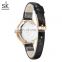 SHENGKEG New Design Watch Wrist K0168L Lady Watch Love Heart Dial Romantic Handwacth Leather Stainless Steel Mesh Band Watch