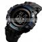 1545 black watch men Time Date sport reloj Alarm Chrono week digital analog hour clock wristwatch for men