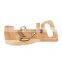 Bamboo wood guillotine saucisson slicer
