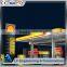 Prefabricated stainless steel civil engineering for gas station canopy
