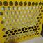 Customized Yellow Construction Enclosure Punching Louver Enclosure Municipal Road Isolation Safety Fence