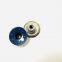 2023 Customized wholesale plating brass cowboy button jeans buttons for jeans clothing