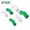 IFAN Factory Direct PPR CROSSOVER 42mm PN20 Customized Green PPR Pipe Fittings