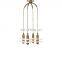 Classic Brass Retro Style Decorative Chandeliers Personalized Customization Modern Spanish Snowflake Stone Lamp Ceiling