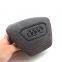 For Audi A6 C8 Alcantara Leather Steering Wheel Airbag Cover Trim Cover White/Black/Red Stitching