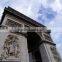 France famous building Arch de Triumph as stainless steel sculpture