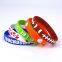 Hot Sale Silicone Wristband Imprinted Customizable Rubber Bracelets for Sport