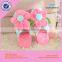 Wholesale fancy super soft plush clorful flower shaped slipper