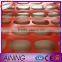 Orange safety snow fencing