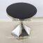 The new black glass round modern black glass