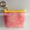 New customed 2016 hot selling cute girl colorful more pattern zipper coin pouch with key chain coin purse