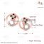 E1049 Wholesale Nickle Free Antiallergic White Real Gold Plated Earrings For Women New Fashion Jewelry