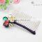 Wedding Bridal Crystal Rhinestone Flower Glass Stone Hairpin Diamante Hair Clip Comb