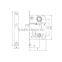 50mm backset lock latch roller shutter lock