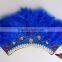 Fukang Natural Craft Turkey Feather Carnival Headdress