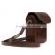 2016 Factory Vertical Protective Dark Brown Leather Camera Case