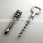 Top selling custom shape good use corkscrew opener bottle opener wine stopper 3 in one