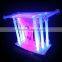 high qualtiy modern church pulpit with LED light, church pedestal pulpit, organic glass