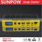 sunpow 12000mah Multifunction double usb 12v car jump starter and portable battery booster power bank with lcd display