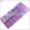 16 PCS Eyeshadow Concealer Blush Make Up Makeup Brush Set with Purple Pouch Bag