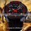 New Men Dual time zone Chronograph Digital Quartz sports Watches