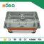 Glass cover colorful buffet food container