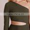 crepe one shoulder bodycon dress khaki katrina kaif open sexy photo