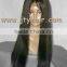 Hot Beauty Fashional Style 22" #1B Yaki Straight, Bleached Knots, Indian remy hair lace front wig