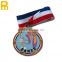 Custom trophies and medals with printing custom ribbon