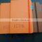 hot sale orange faux leather a6 size notebook with pen