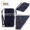 Stand Wallet Leather Case for Samsung Phone with Strap with Inside TPU Diamond Butterfly Design